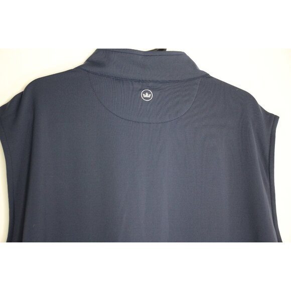 Peter Millar Mens 2XL Galway Stretch Quarter Zip Performance Golf Vest F1239 - Picture 7 of 7